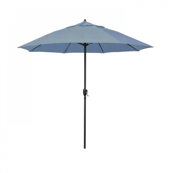 California Umbrella 9' Bronze Aluminum Market Patio Umbrella, Sunbrella Air Blue 194061337028 - main